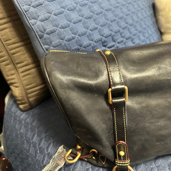 Dooney &  Bourke Florentine Leather Dark Navy Satchel - Picture 16 of 16